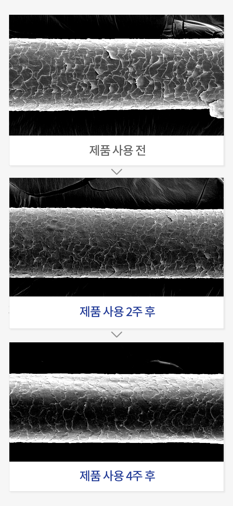 열기구에 의해 손상된 모발 큐티클 개선