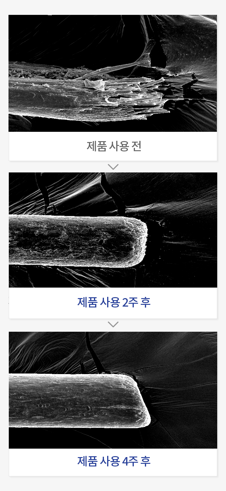 모발 끝 갈라짐 개선