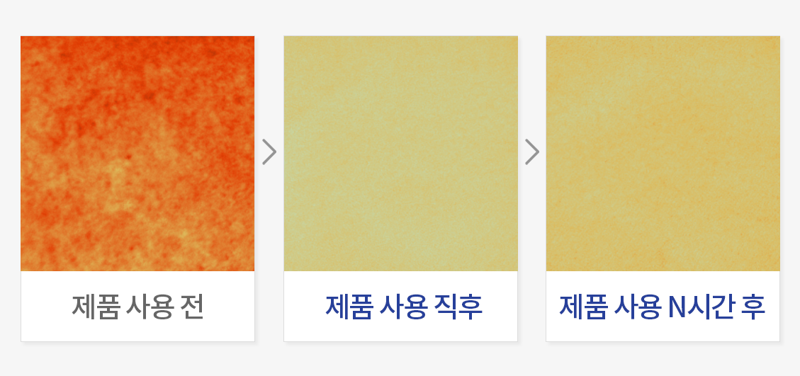 N시간 메이크업 지속력 평가
